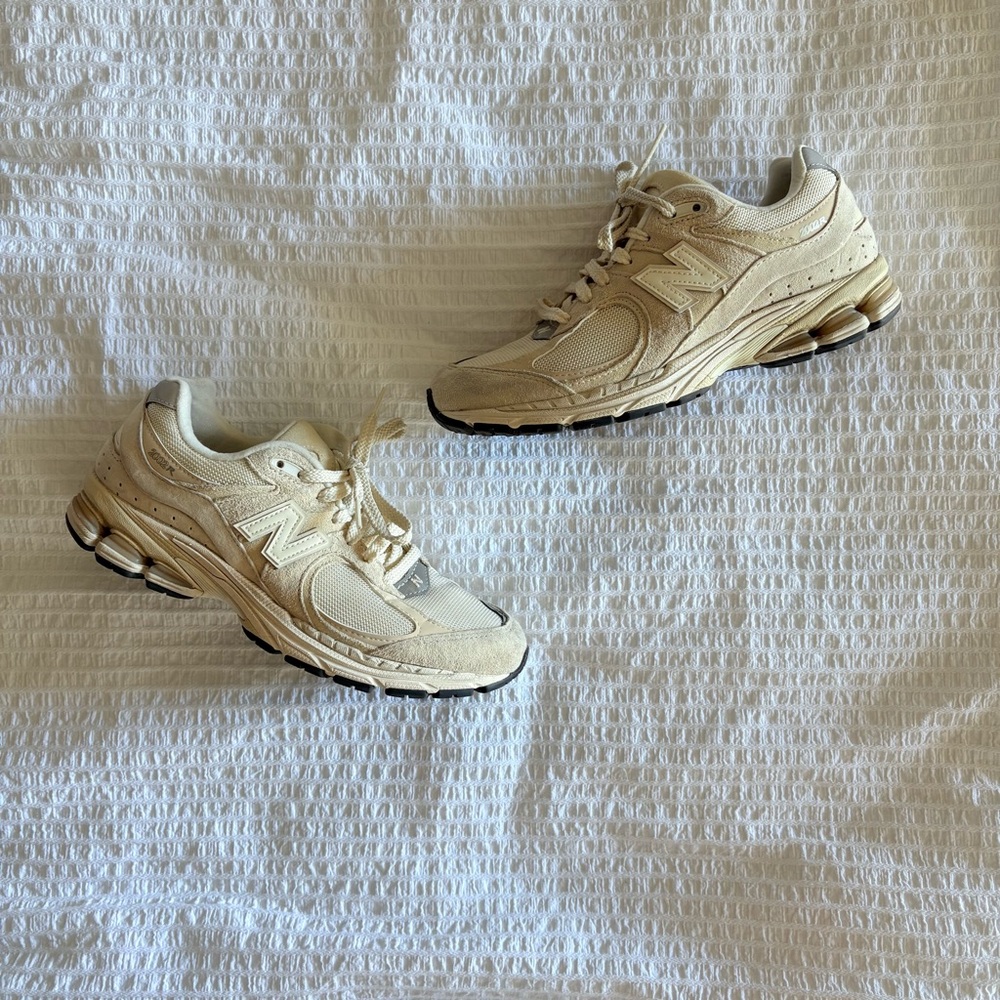 New Balance 2002R Beige Suede Shoes